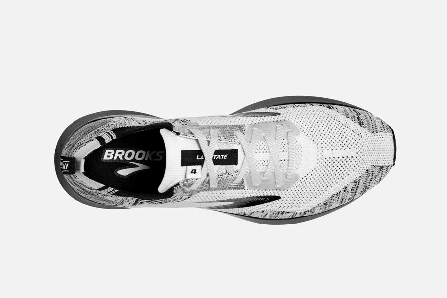 Brooks Running Shoes - Levitate 4 Road Womens - White/Black - FNS-526917